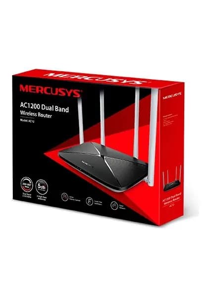 Универсальный усилитель Wi-Fi Mercusys AC1200 1200 Мбит/с, двухдиапазонный 2.4G/5G, 4 антенны, 4 порта, ретранслятор сигнала