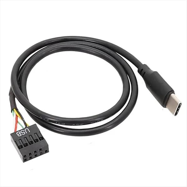 1 шт. USB 9-контактный кабель типа C для материнской платы компьютера к вторичному экрану USBC ЖК-экран ПК адаптер USB-кабеля