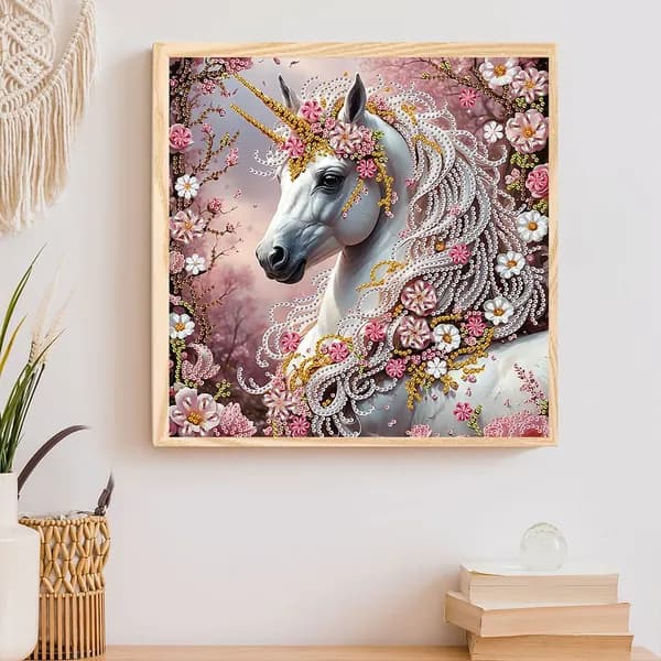 Частичная алмазная вышивка SH455 Животные , холст 30 30 см