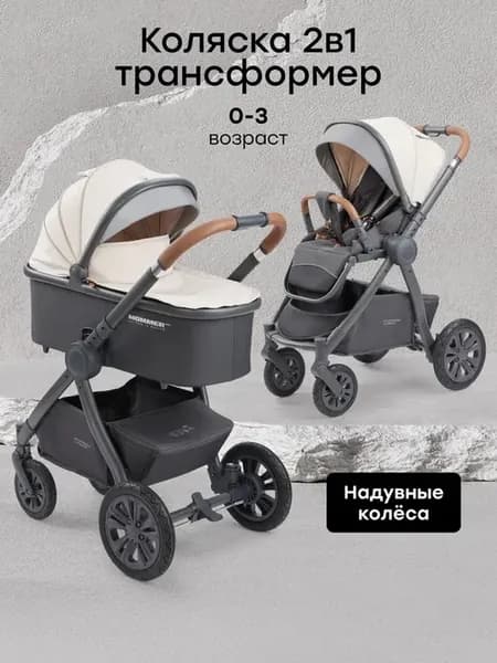 Коляска для новорожденных трансформер Happy Baby MOMMER PRO