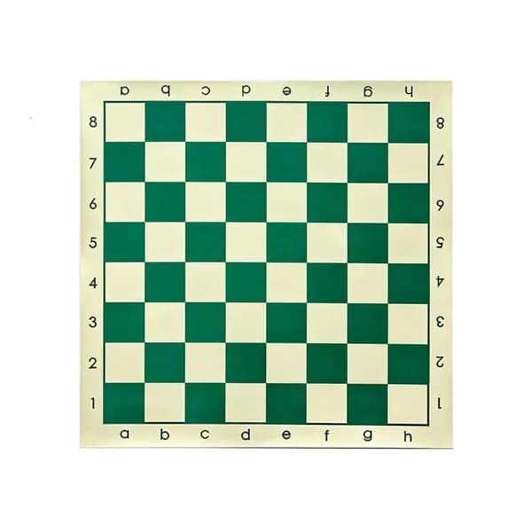 Складной шахматный коврик из ПУ, Зеленый - 34CM