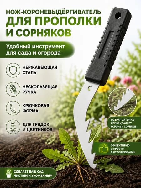 Корнеудалитель, рукоятьНержавеющая сталь, 8 см