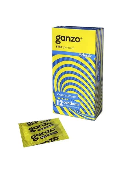 Презервативы Ganzo Classic, 18 см, 12 шт.