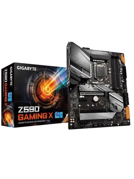 Gigabyte Системный блок Z590 GAMING X), Z590 GAMING X, темно-серый, серый