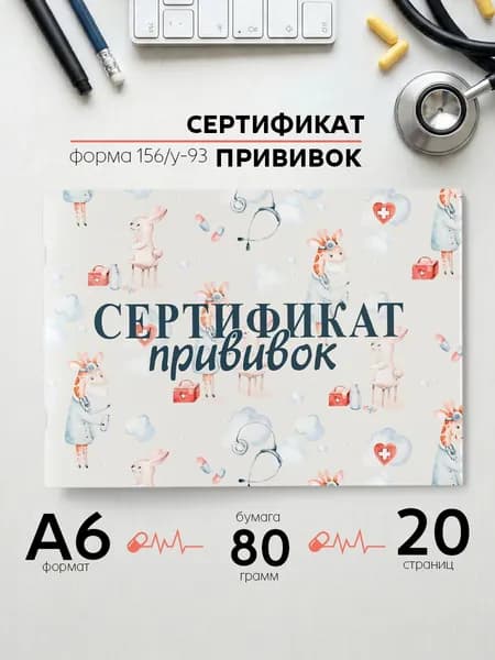 Прививочный сертификат А6