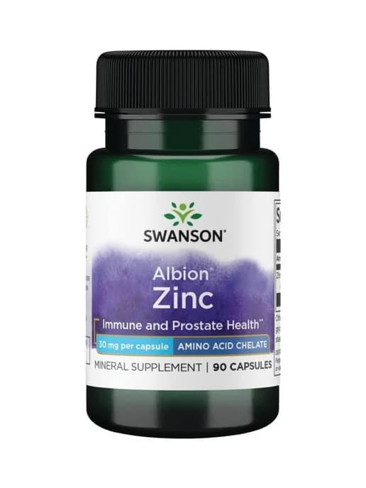 Цинк хелат 30 мг Albion Chelated Zinc 90 Caps для иммунитета