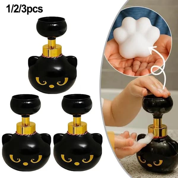 Дозатор мыла Cute Cat Paw Foam для мыла - Восхитительный Многоразовый насос для любителей Кошек!
