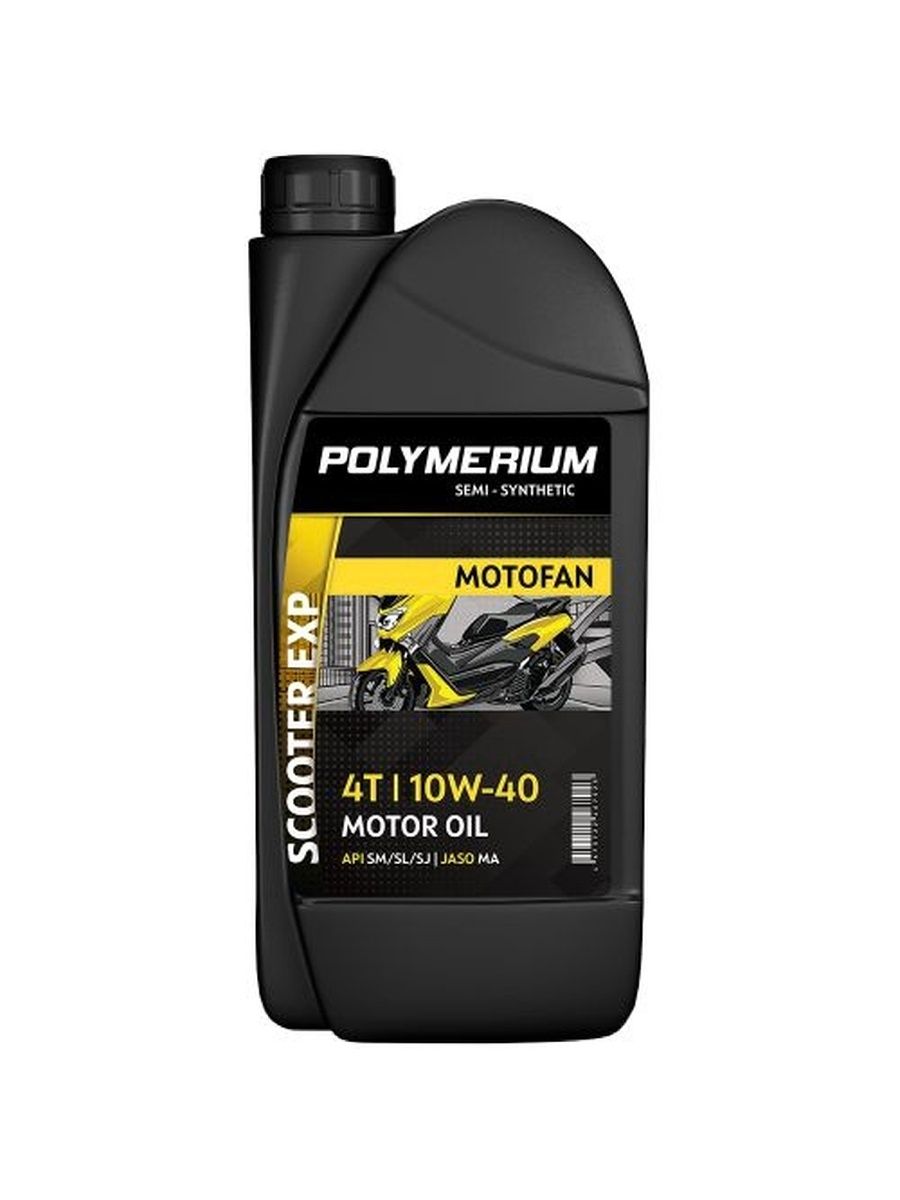POLYMERIUM 10W-40 Масло моторное, Полусинтетическое, 1 л