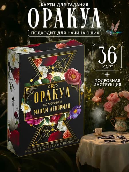 Карты Таро Ленорман 36 шт, ламинированные