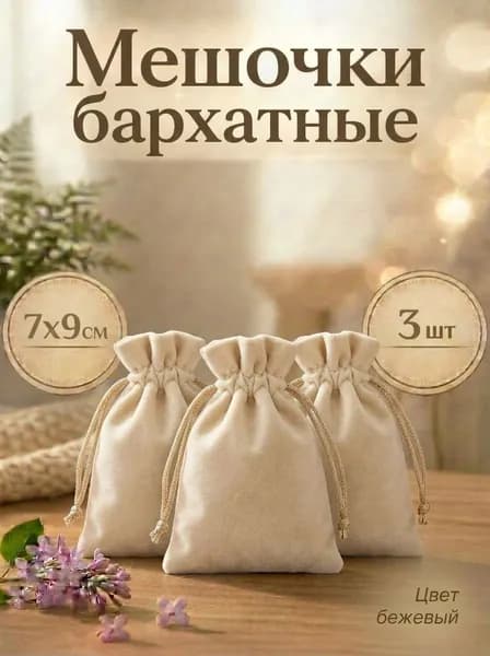 Мешочки для хранения бархатные