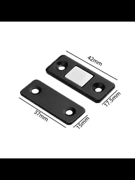 Магнитный дверной стопор для шкафов Flat black
