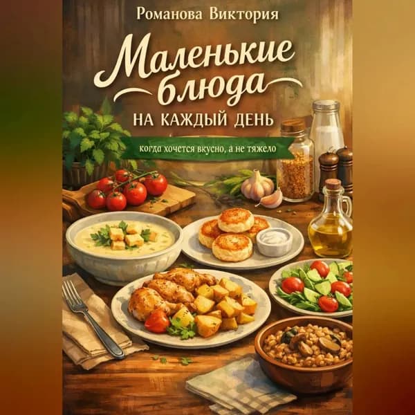 Маленькие блюда на каждый день: когда хочется вкусно, а не тяжело | Романова Виктория | Электронная аудиокнига
