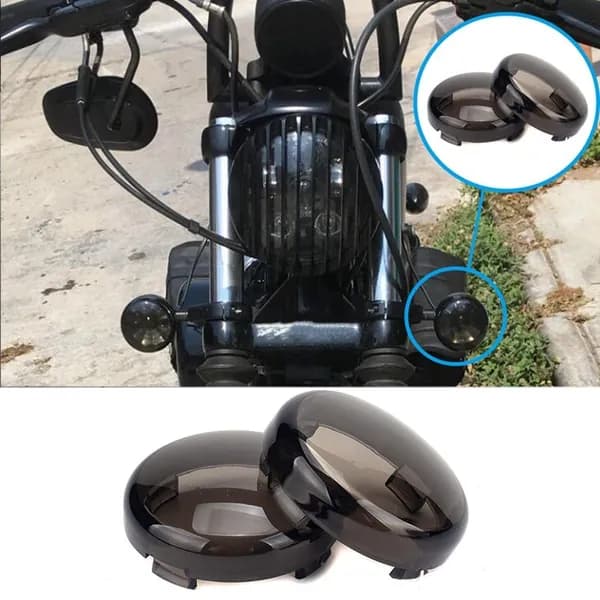 Вверх-Линза Указателя Поворота Для Sportster 883 1200 Touring Road Dyna