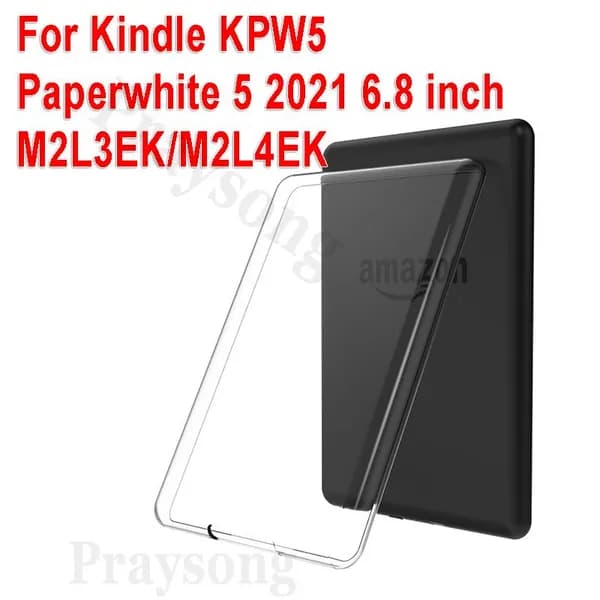 Прозрачный чехол с защитой от падения для Kindle Paperwhite 5 KPW5 чехол 6.8 дюйма для Kindle 11th 2021 ,мягкая защитная бумагаWhite Funda Ultra-Clear Ultra-Thin