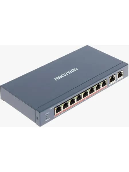 Hikvision DS-3E0310P PoE коммутатор 8 Fast Ethernet + 2 uplink, 65W