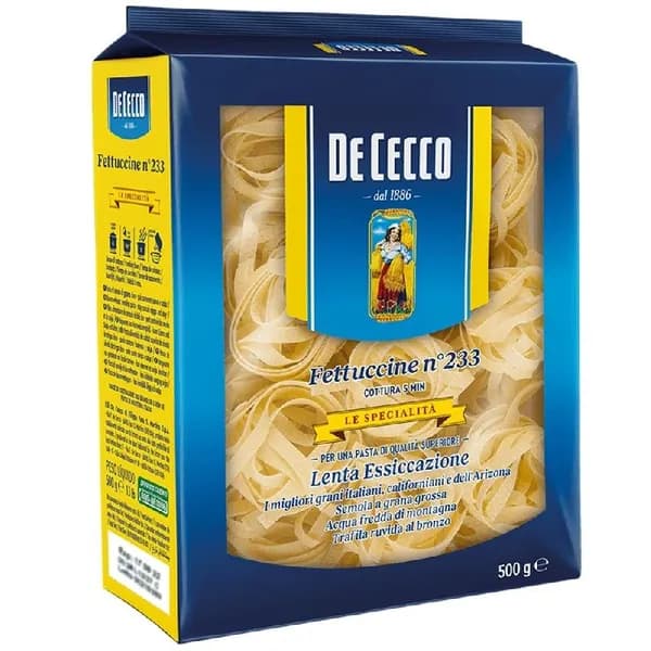 Макаронные изделия DE CECCO №233 Fettuccine (Феттучине) 500г