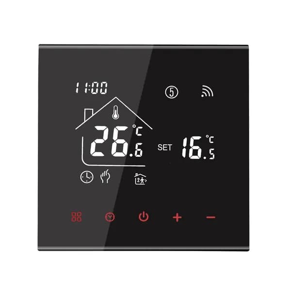 Tuya WiFi 3A minco heat M4A черный термостат для теплого пола для газового котла/регулятор температуры нагрева воды