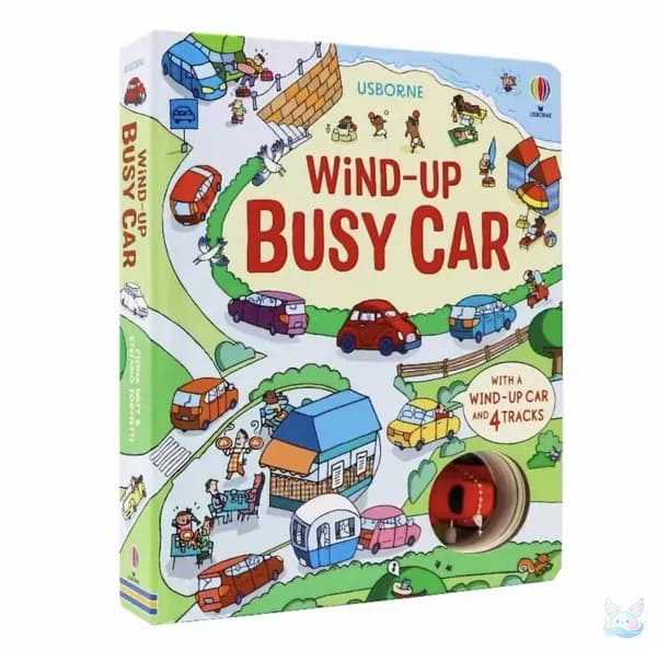 Usborne Wind-up: Интерактивная книга с механической моделью транспорта