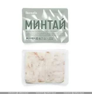 Минтай филе блочное без кожи и костей, Borealis, 300 г 2 шт