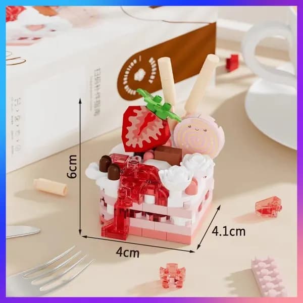 Десертный праздничный торт таро-пюре Bobo building block toy
