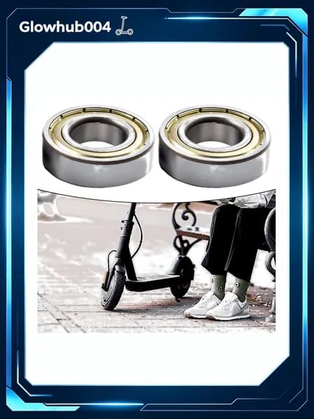 6002RS подшипники для Ninebot Max, серебр., 35mm, 20mm, 40g, 2 шт., новые, высокое качество