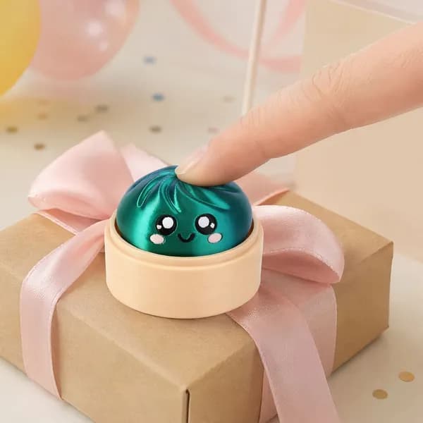 Спокойствие и релакс: игрушка-пресс-пельмень 3D-печатная, лазерно-зелёная, размер L