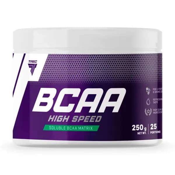 Trec Nutrition BCAA HIGH SPEED 250g (Вишня-Грейпфрут) , Быстроусвояемая аминокислотная добавка для восстановления и выносливости