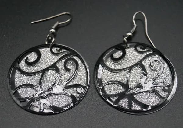 Серьги "Крей". Металл, 2010-2015