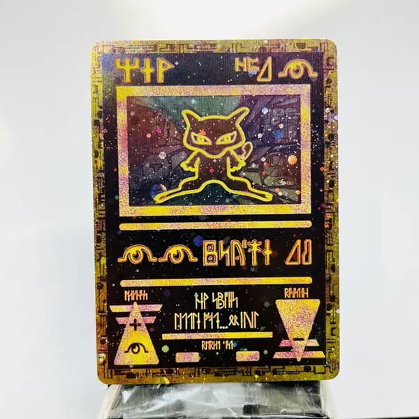 Портативные карты PKM T Настройка и прокси высококачественной фольги Ancient Mew