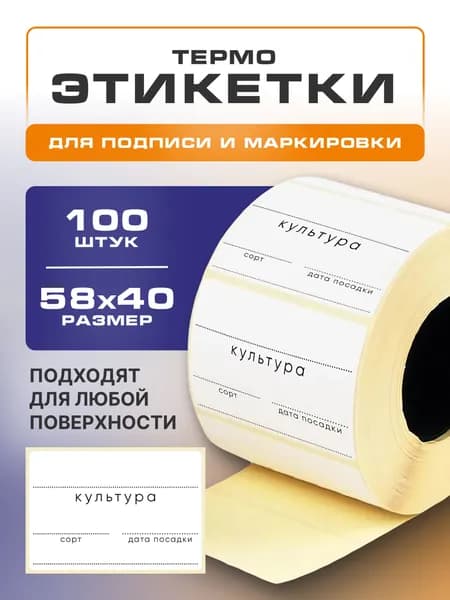 Этикетка для банок, бутылок, для контроля срока годности 5.8 x 4 см, 100 шт.