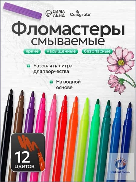 Calligrata Набор фломастеров, 12 шт.