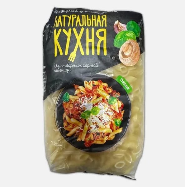 Натуральная кухня Макароны, перья, 400 г.