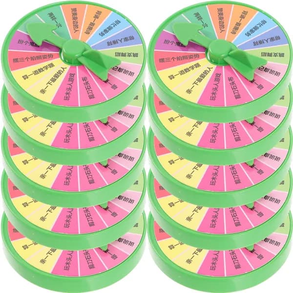 Игровое Колесо, Колесо Наказаний, Многоцветное, Для Игр На Столе, 10Шт