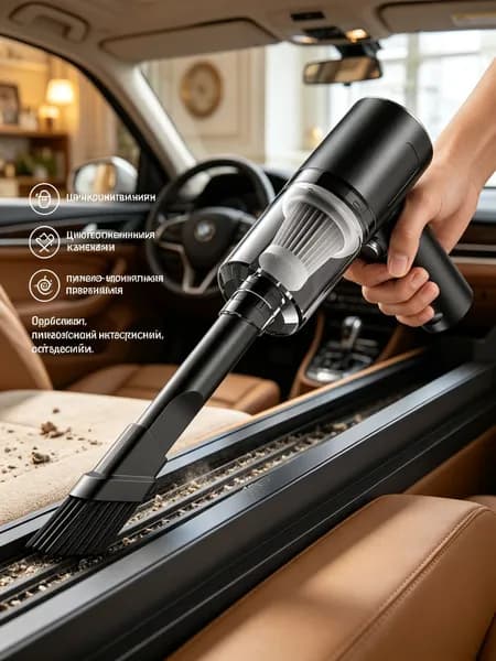 Портативный беспроводной пылесос для дома и автомобиля, компактный пылесос с мощной всасывающей силой