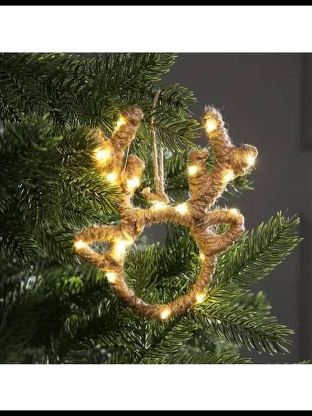 Светодиодная фигура «Олень» 14×11×1 см 20 LED батарейки AG