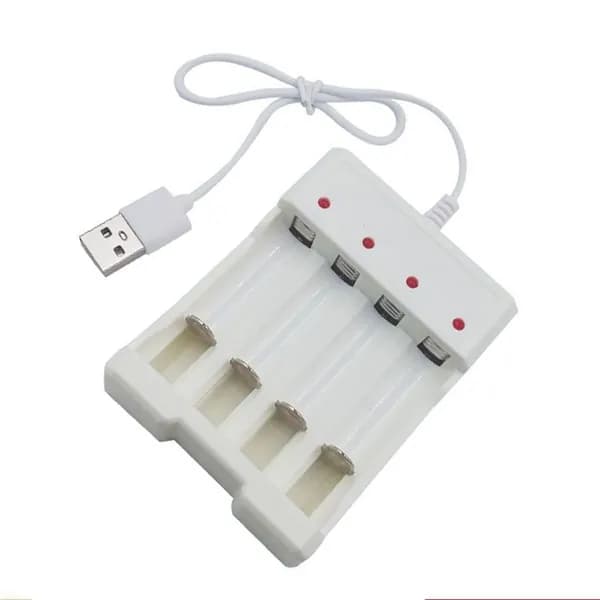 Зарядное устройство для AA/AAA батарей с USB выходом, 4 слота