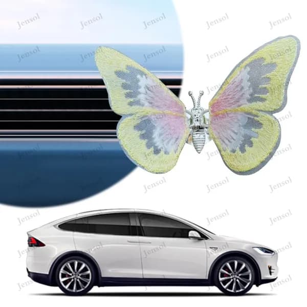 Декоративная объёмная бабочка для автомобиля с эффектом движения