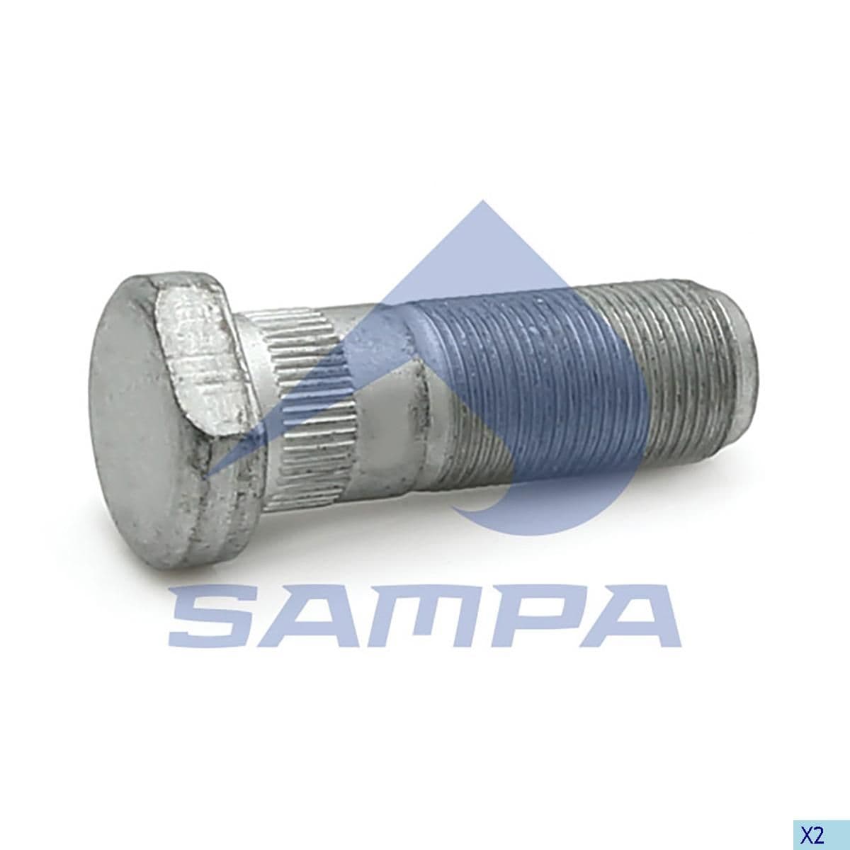 Шпилька колесная M22*1.5*69 Sampa 062.031