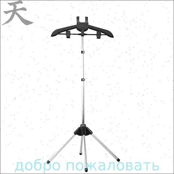 Вешалка напольная 160х50 см черный матовый