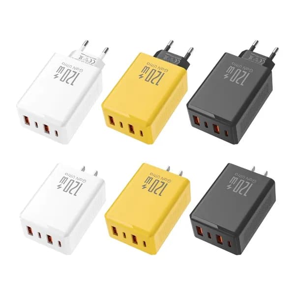 Порт зарядки 120W DOG для ПК и телефонов, Белый - вилка европейского стандарта