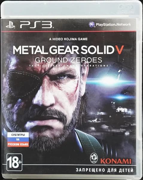 Игра Metal Gear Solid V: Ground Zeroes PS3 Русские субтитры