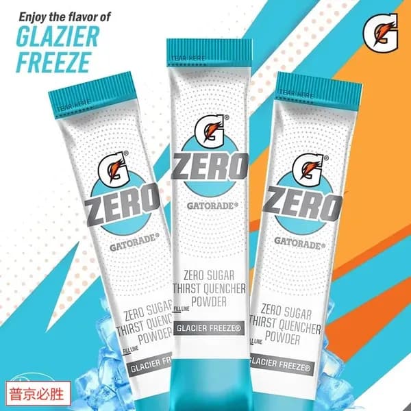 Изотонический стик Gatorade Third Quashed Powder Stick 10 упаковок с нулевым вкусом черники