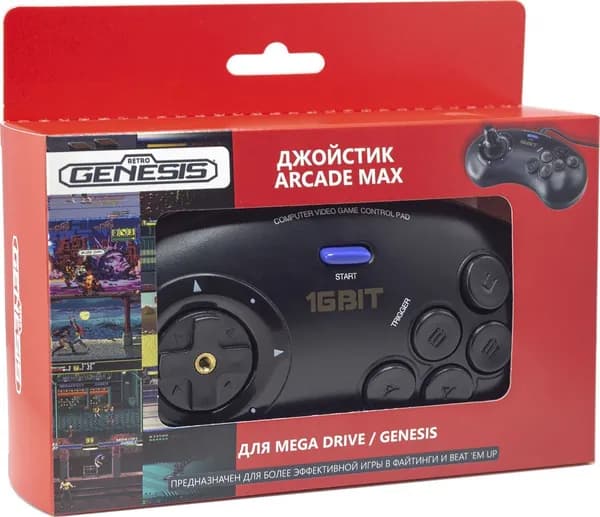Геймпад (джойстик) Retro Genesis Arcade Max (черный)