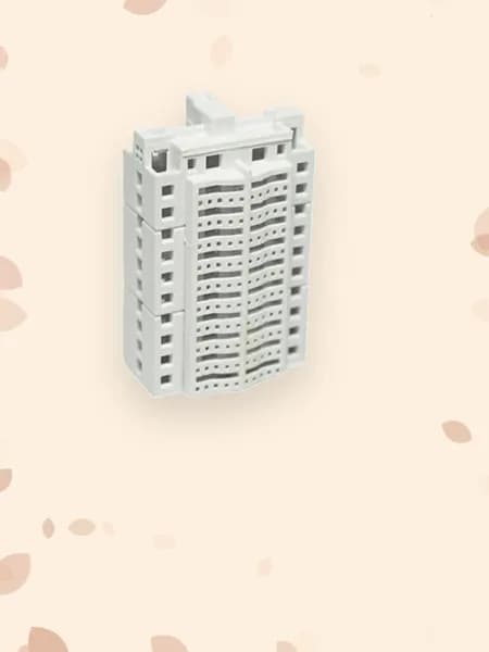 Неокрашенный макет дома для архитектурного проекта, - Апартаменты 1