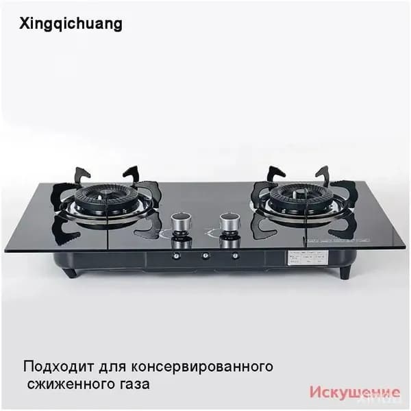 Газовая Варочная панель ADBF6806429A435B95DC8CF1EF2799BA, черный матовый