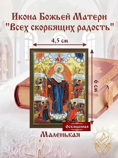 Икона Божьей Матери "Всех Скорбящих Радость" освященная