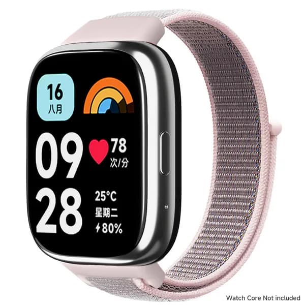 Нейлоновый ремешок, подходящий для Redmi Watch 3 Lite/Watch 3 Active, с пряжкой-петлей и застежкой-липучкой, легкий и удобный.