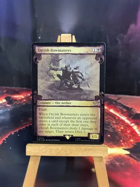 Магия сбора прокси-карт Высококачественные нефольговые Orcish Bowmasters LTR #554 Silver Foil