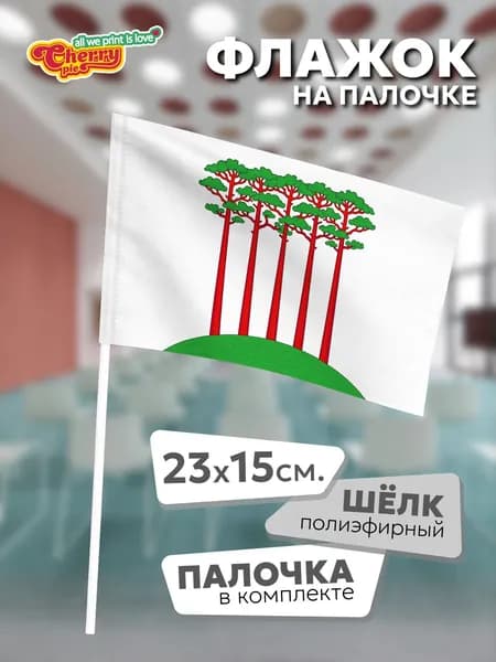 Флаг 23x15 на палочке Проспект Вернадского (Москва)