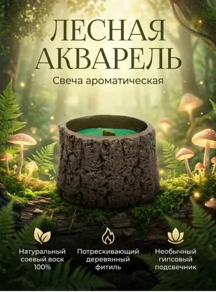 Ароматическая свеча Лесная акварель